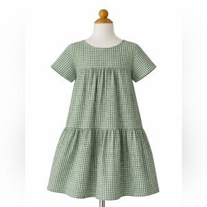 Polarn O. Pyret Organic Gingham Dress | Size 140 (9–10Y) |